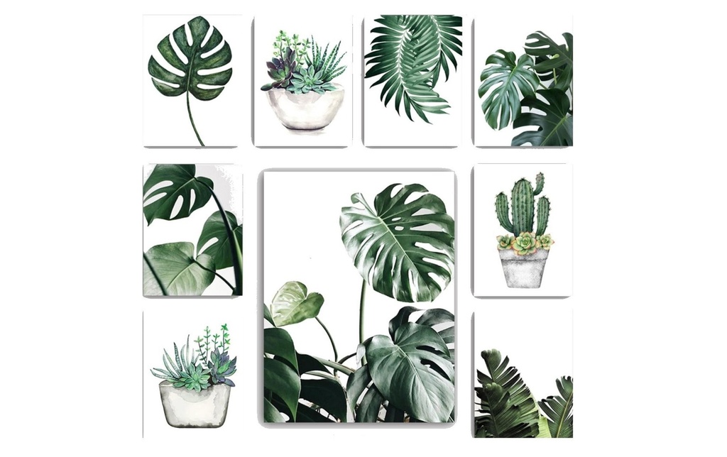 Wallxpert Photo Plantes 9 pièces