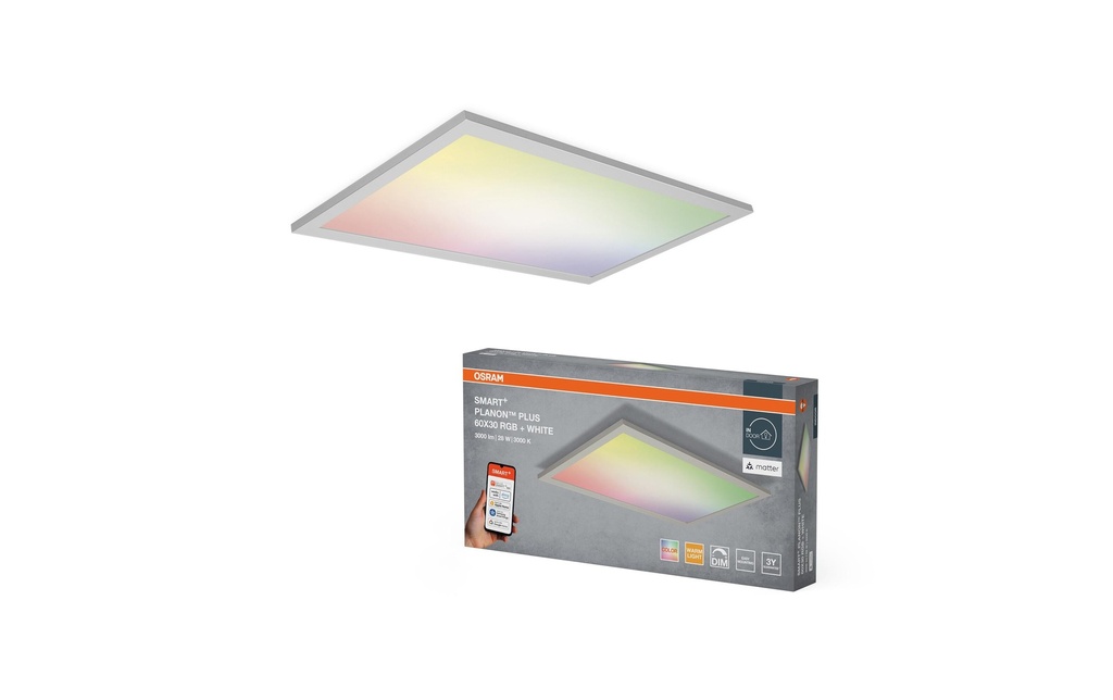OSRAM Panneau à LED SMART+ Matter Planon Plus 600 x 300 mm RGBW
