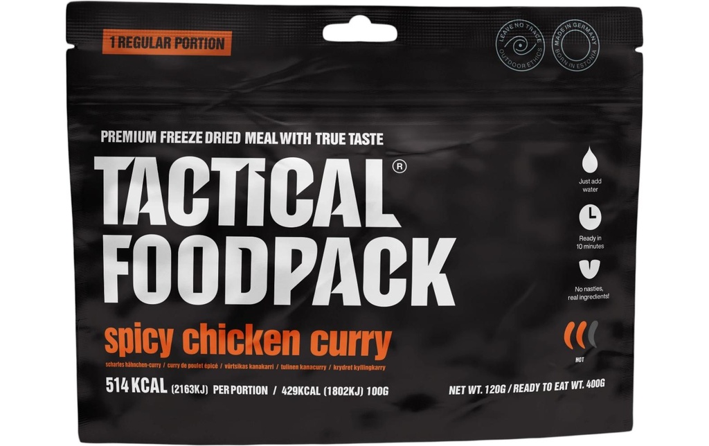 Tactical Foodpack Plat principal Curry de poulet épicé