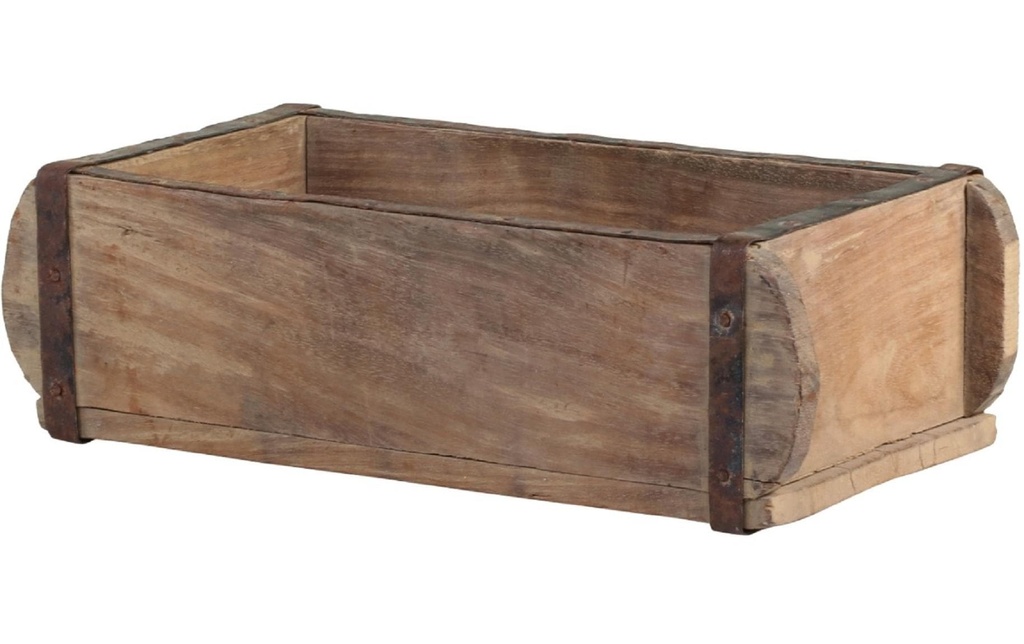 Chic Antique Stockage moule à briques anciennes unika 10 x 30 cm, Brun