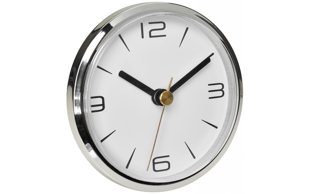 TFA Dostmann Horloge murale à quartz Ø 9 cm, Aluminium