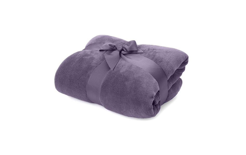 Lumaland Couverture douillette Lilas 240 x 220 cm