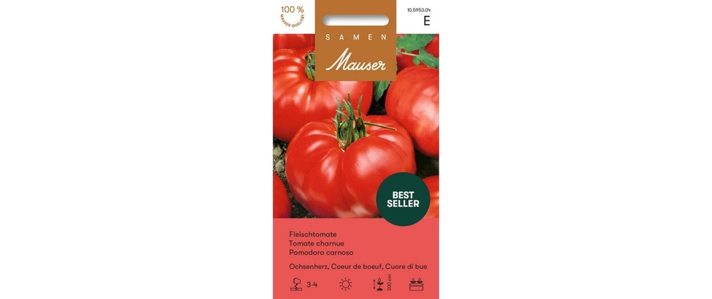 Samen Mauser Semence Coeur de boeuf et tomate de boeuf de variété ancienne