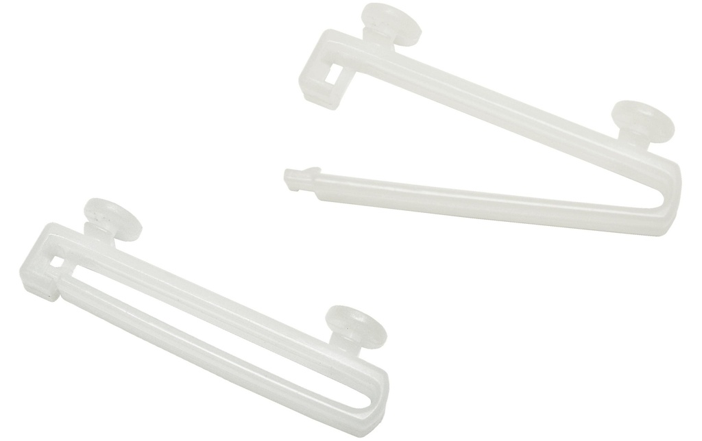 Gardinia Planeurs en boucle Blanc, 5 cm, 10 pièces