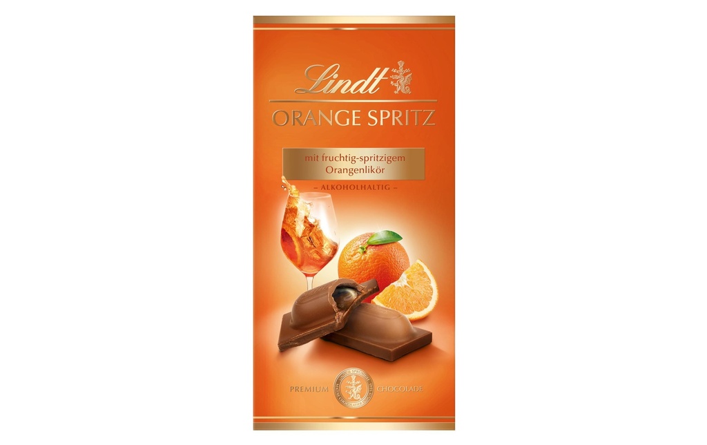 Lindt Tablette de chocolat Spritz à l'orange 100 g