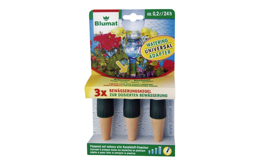 Blumat Adaptateur bouteille 3 pcs.