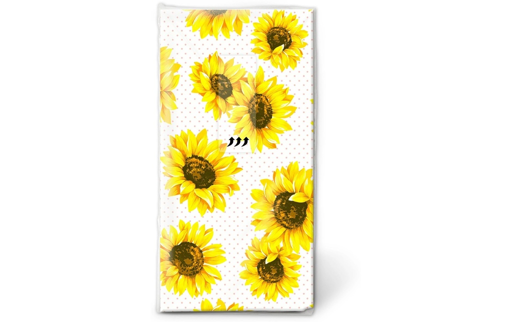 Paper + Design Mouchoirs Sunflowergarden 4 couches, 10 pièces