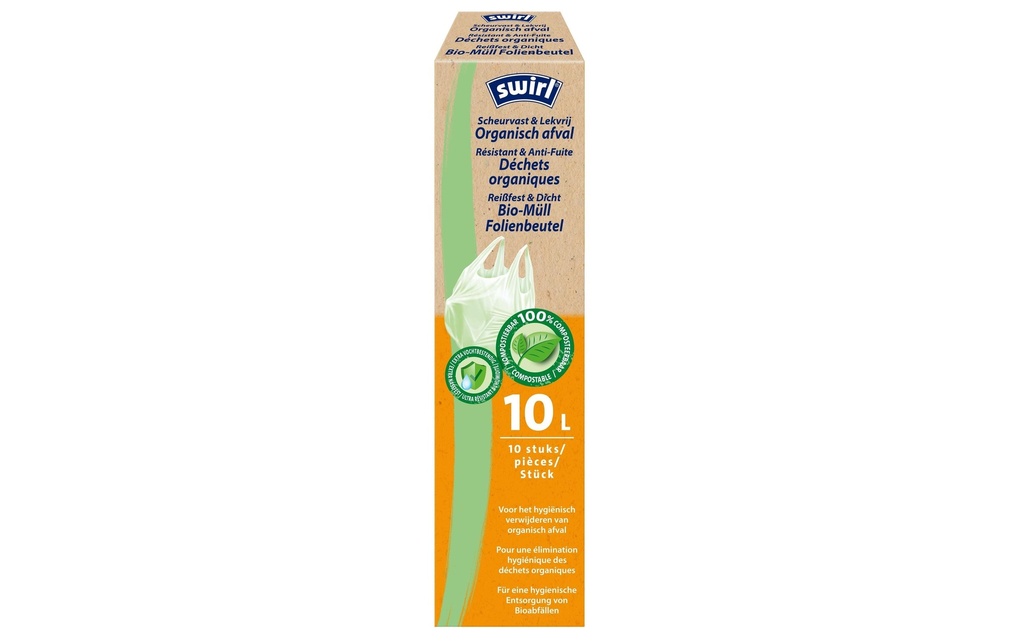 Swirl Sacs poubelle pour déchets verts 10 l, 10 Pièce/s
