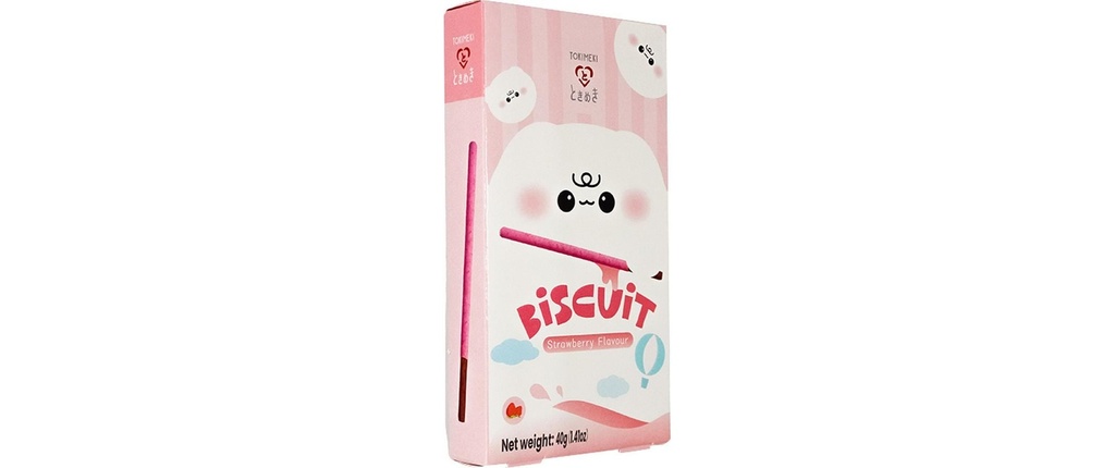 TOKIMEKI Bâton de biscuits à la fraise 40 g