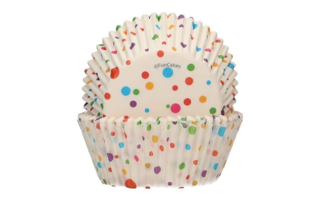 Funcakes Moule à muffins Confettis 48 Pièce/s