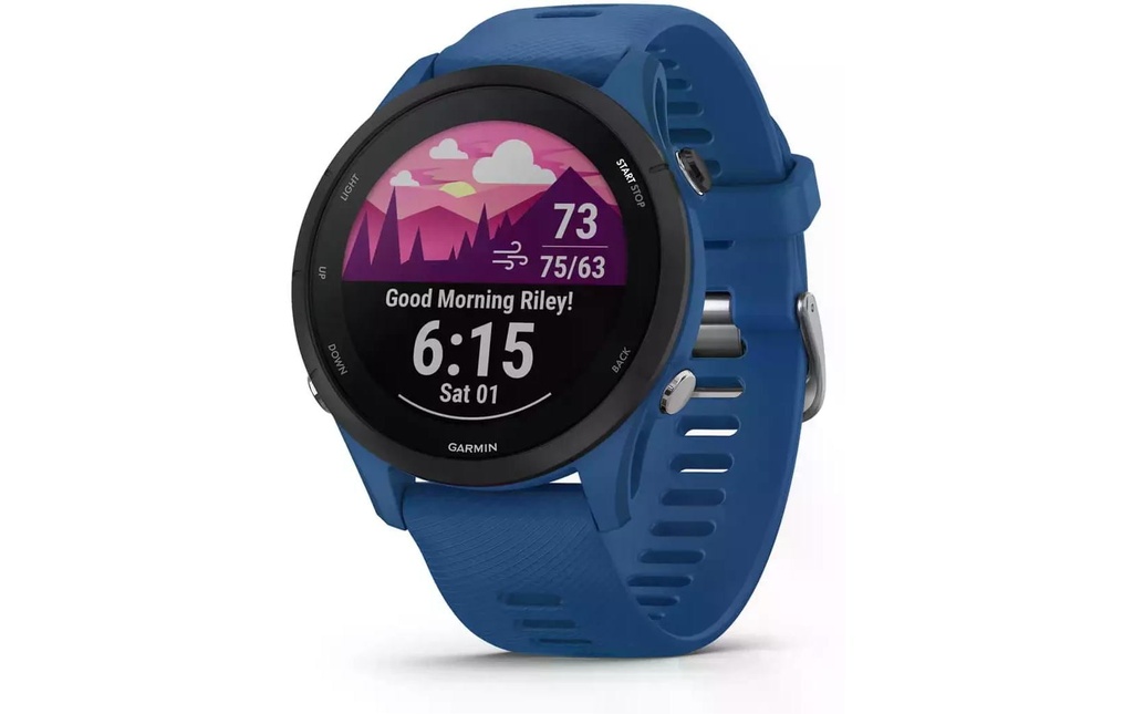 GARMIN Montre de sport GPS Forerunner 255 Basic Bleu foncé/Noir