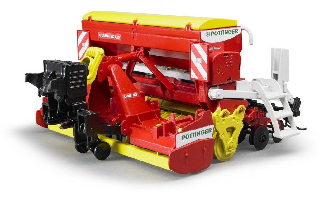 Bruder Spielwaren Véhicules agricoles Poettinger Semoir rotatif pour herse rotative