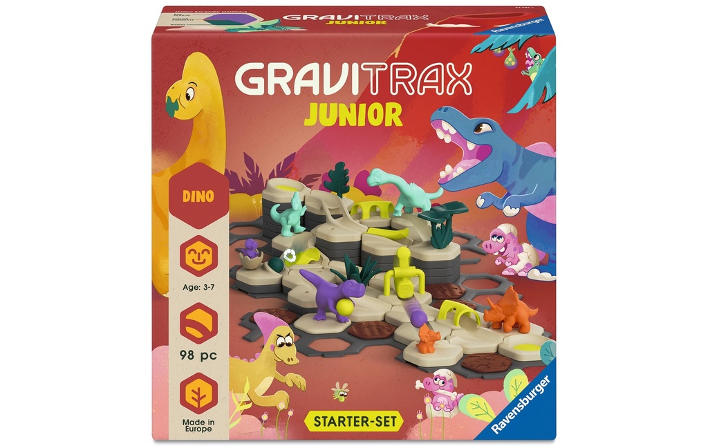 Ravensburger Circuit de billes Kit de démarrage GraviTrax Junior L Dino