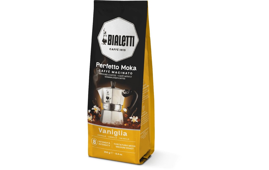 Bialetti Café moulu Perfetto Moka Vaniglia 250 g
