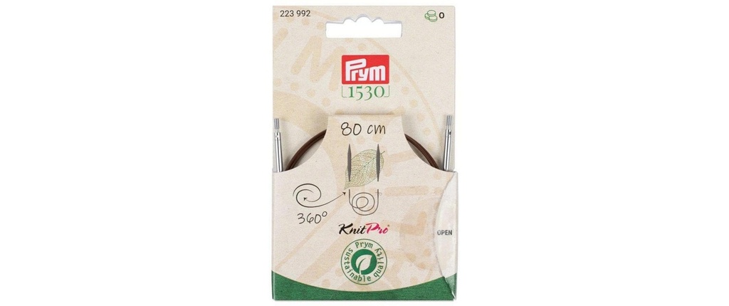 Prym 1530 Natural Corde synthétique et accessoires 360° rotatif, 80 cm