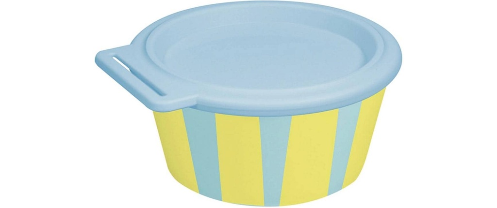 Koziol Coupe Nora Box Stripes 11 cm, 1 Pièce/s, Sweet Blue
