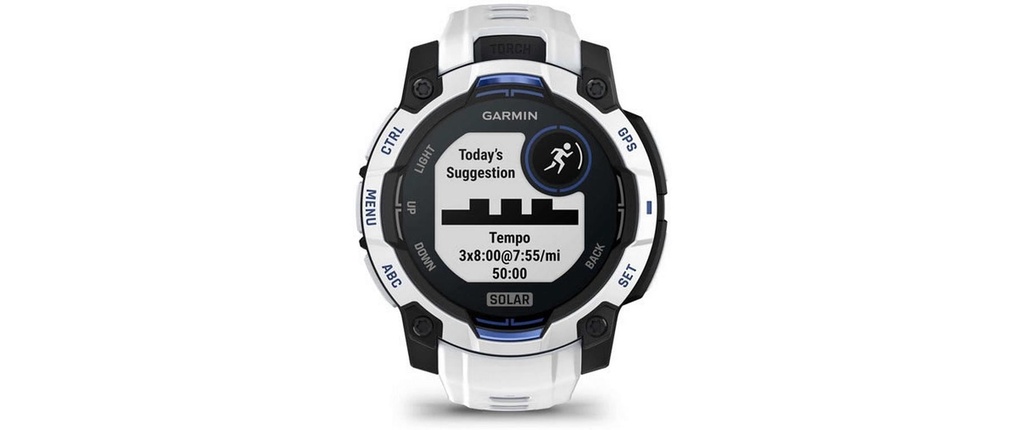 GARMIN Montre de sport Instinct 3 Solar Noir/blanc