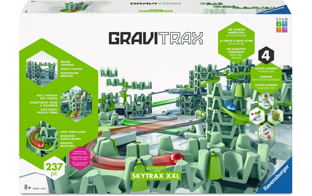 Ravensburger Circuit de billes GraviTrax Action-Set XXL Skytrax
