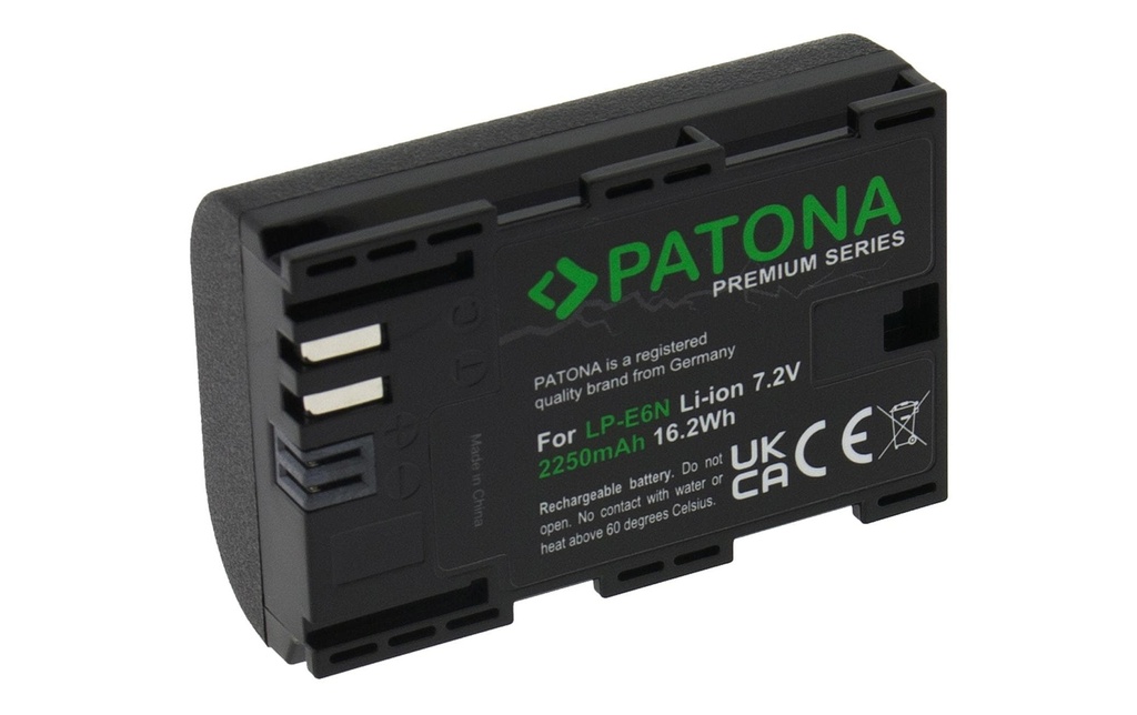 Patona Batterie pour Appareils photo numérique Pile de qualité supérieure Canon LP-E6N