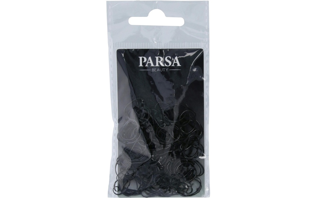 Parsa Beauty Élastique pour cheveux Mini Noir 150 pièces