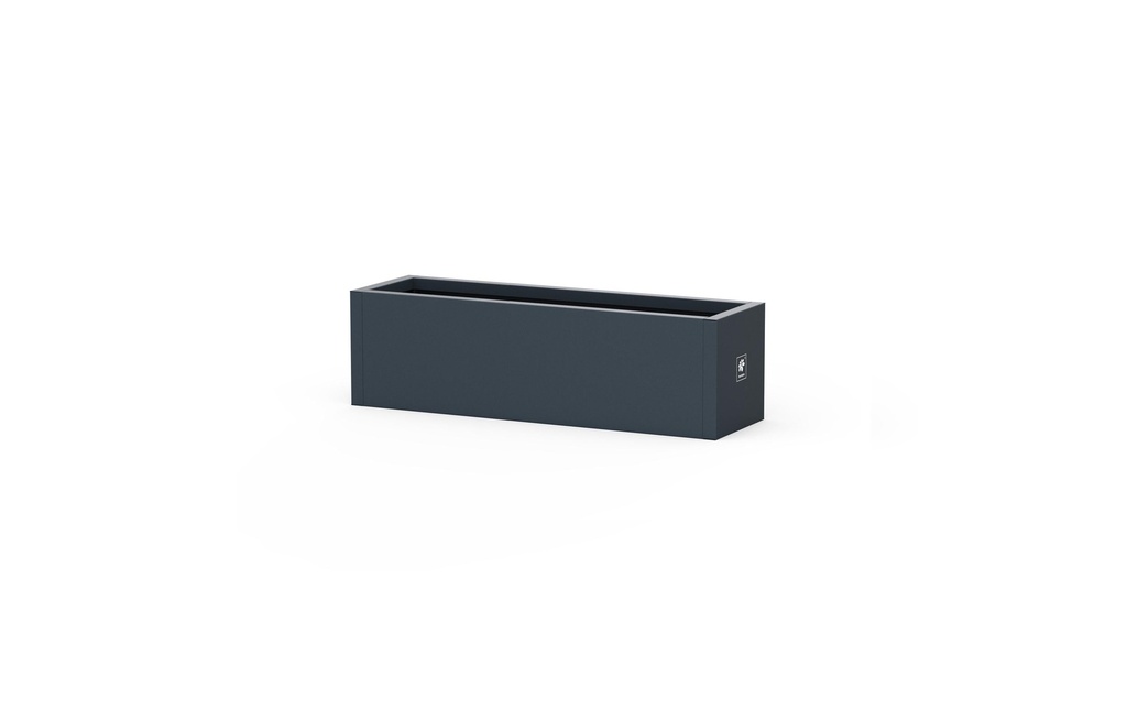 Herstera Pot à fleur Metal Planter Balcon, Anthracite