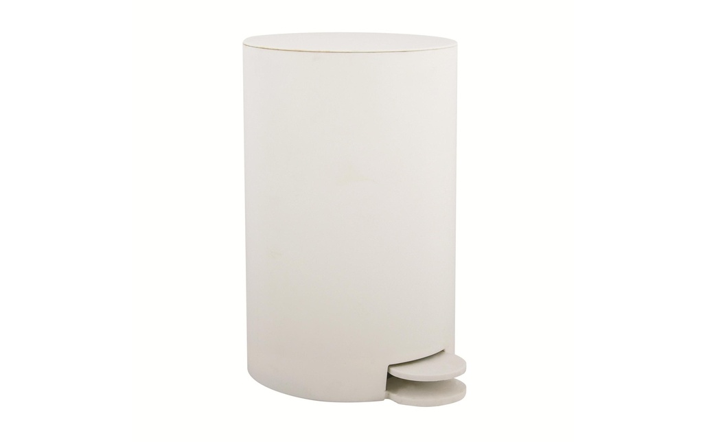 MSV Poubelle à pédale Osaki 3 l, Blanc
