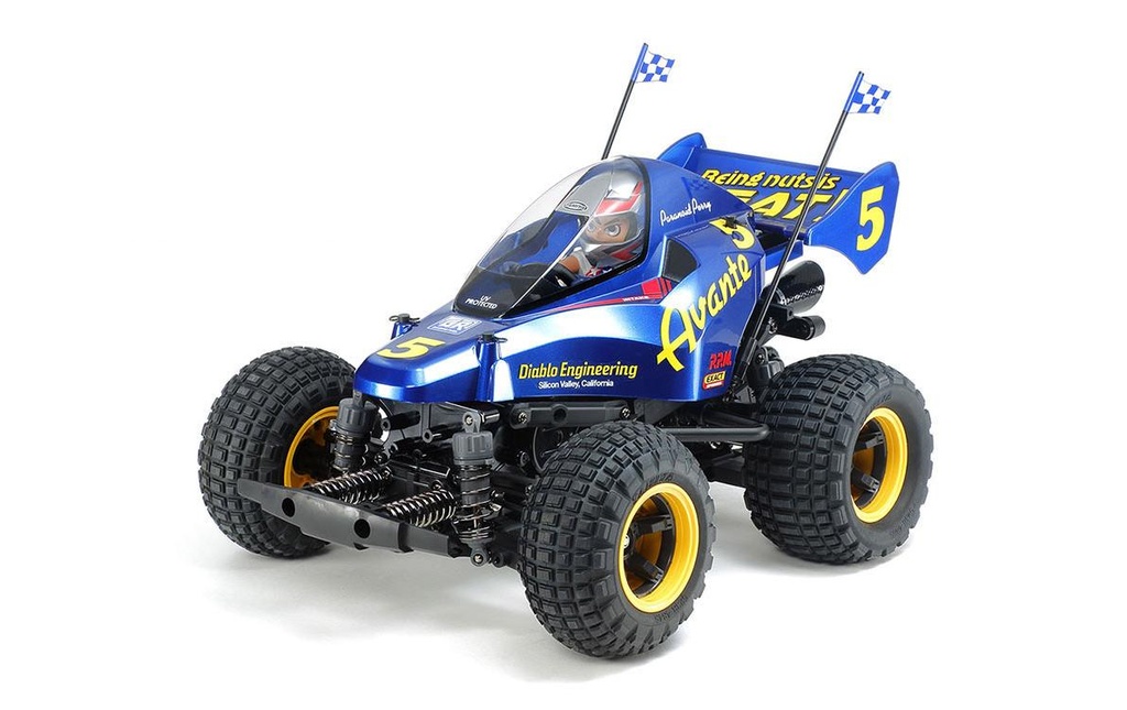 Tamiya Buggy Comical Avante 4WD GF-01CB Kit de construction avec ESC, 1:10