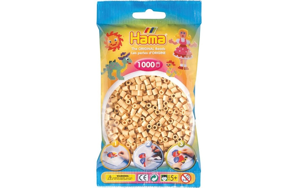 Hama Perles à repasser midi 1000 pièces Beige