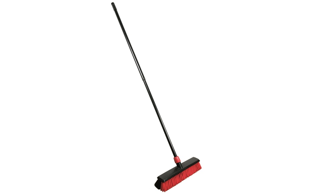 Edi Baur Balai Heavy duty avec manche télescopique, Noir