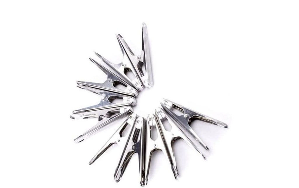 MSV Pinces à linge Argent, 10 Pièce/s