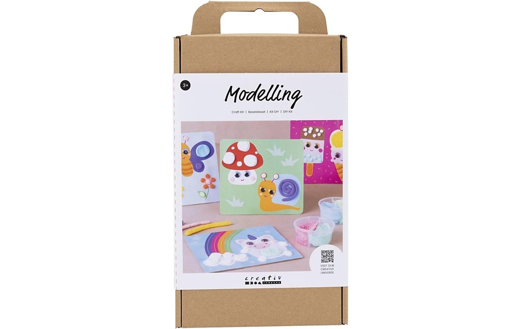 Creativ Company Kits de bricolage Modélisation Foam/Silk Clay, plaque décorative