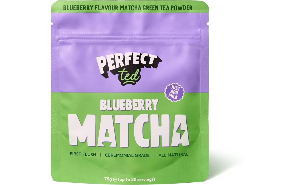Perfect Ted Matcha en poudre myrtille 75 g