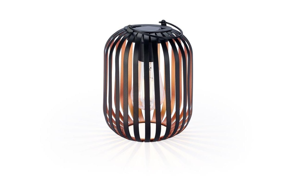 STT Lanterne Élément solaire Light Noir