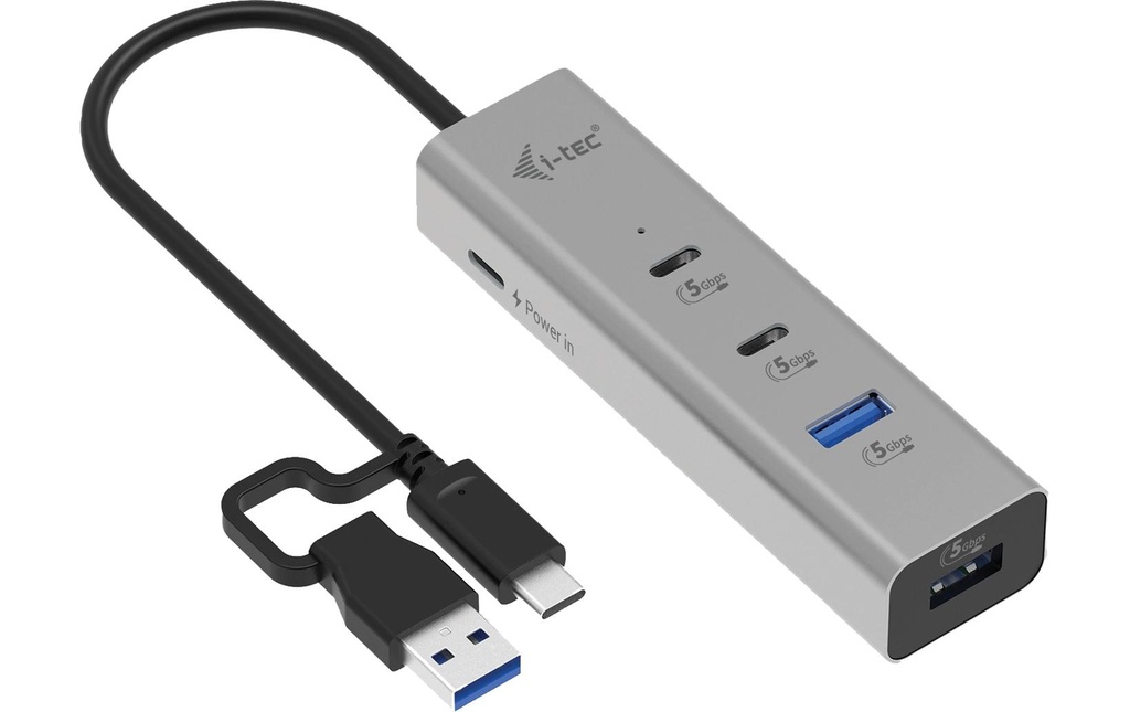 i-tec Hub USB Universel 2x USB-C + 2x USB-A port + PD 85 W