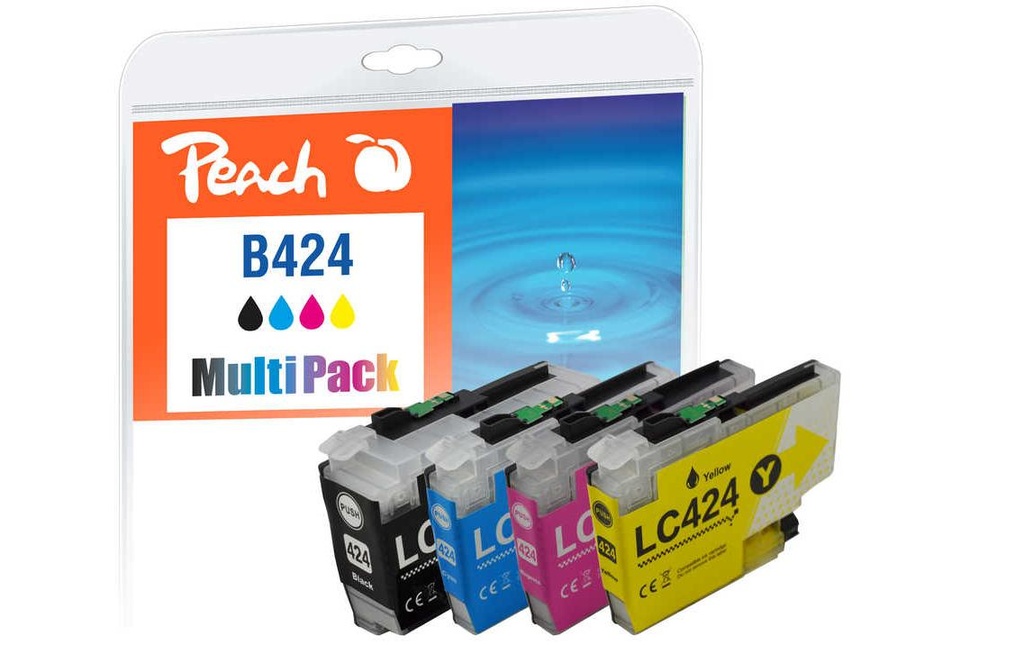 Peach Encre Brother LC-424 Multipack noir/Cyan/Magenta/Yellow