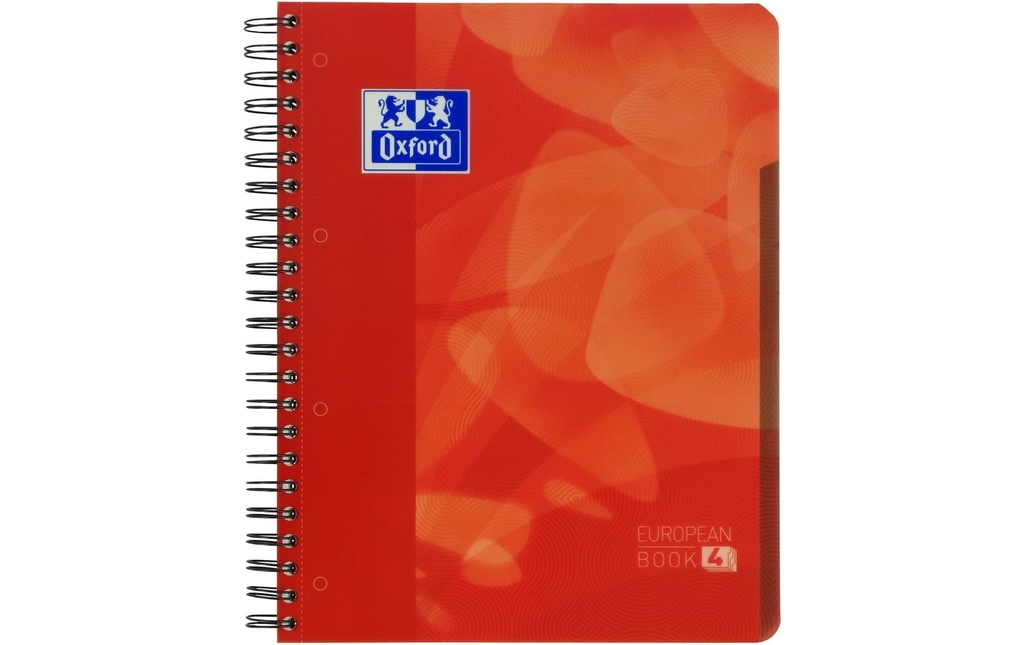[718109444] OXFORD Projectbook A4 5mm quadr.rouge (120 pces)