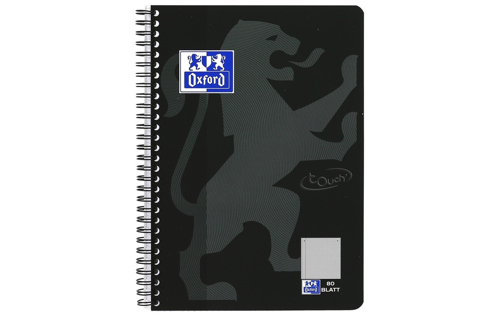 OXFORD Bloc Collège TOUCH B5 5mm noir (80 pces)