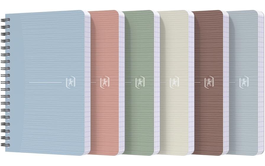 OXFORD Cahier spi 9x14cm 5mm recy ass (90 pces)