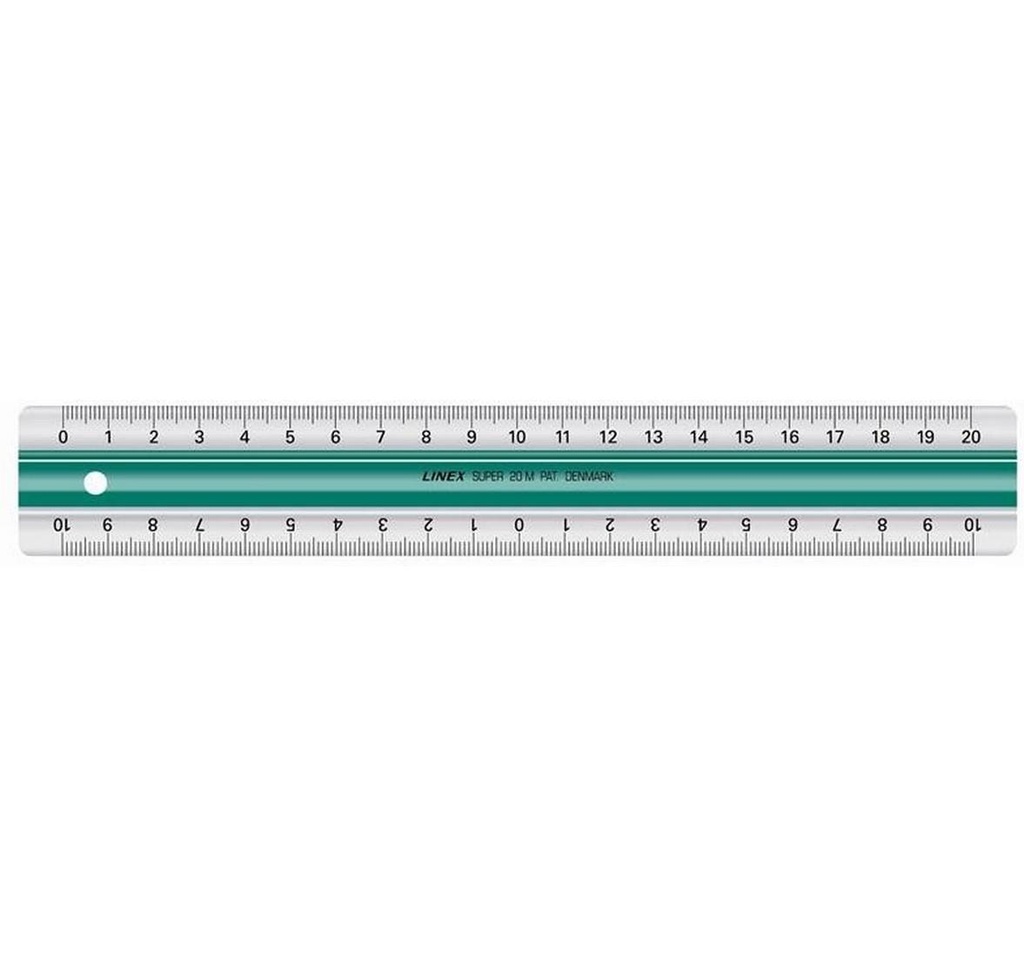 LINEX Règle Super Ruler 20cm vert