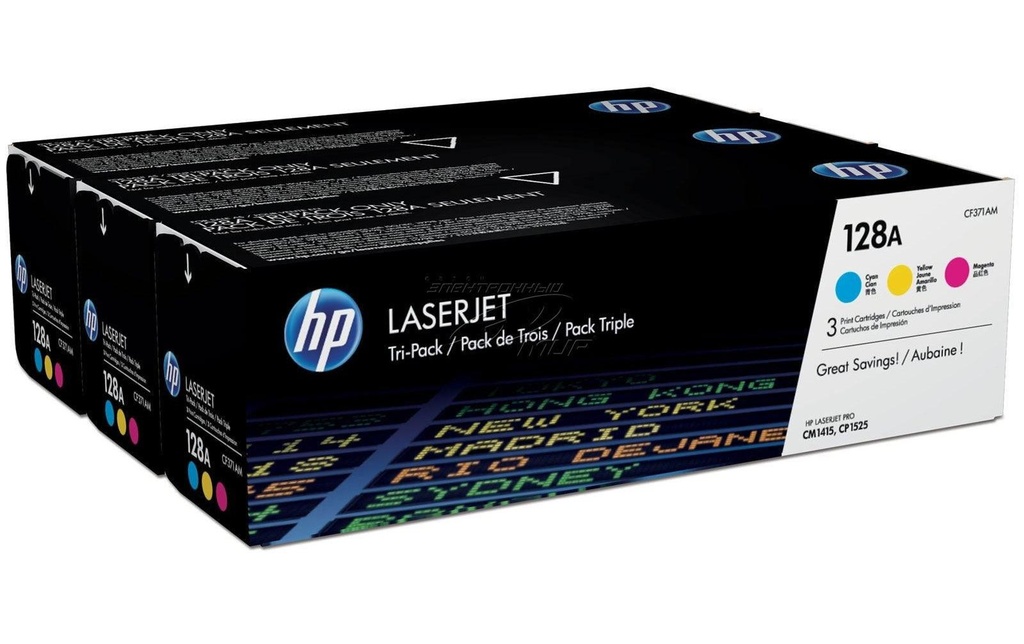HP HP toner 128A cyan/mag/yellow (3 pces)