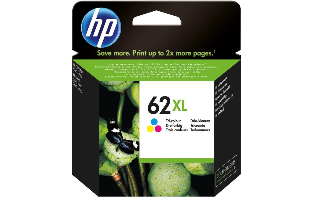 HP HP cart.d'encre 62XL color