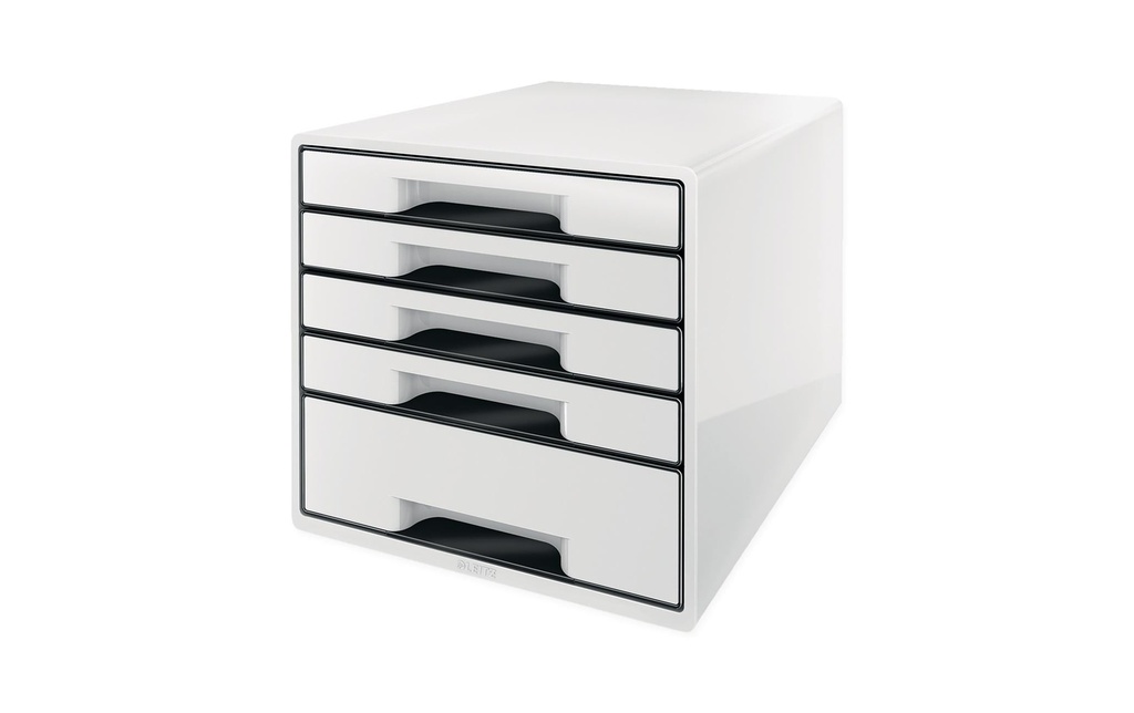[123253101] LEITZ Box tiroirs CUBE 5tir.blanc
