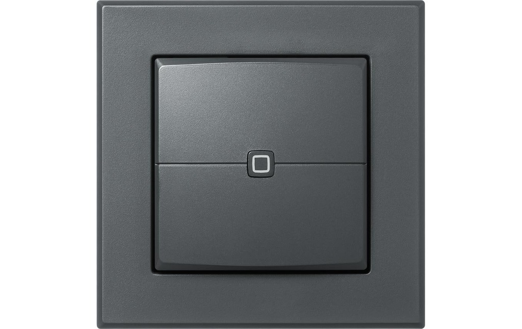 Homematic IP Wired Smart Home Bouton-poussoir mural Wired double, Anthracite