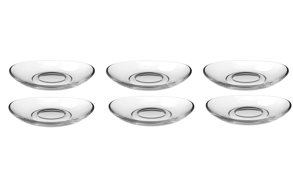 LEONARDO Soucoupe Napoli Ø 11 cm 6 Pièce/s, Transparent