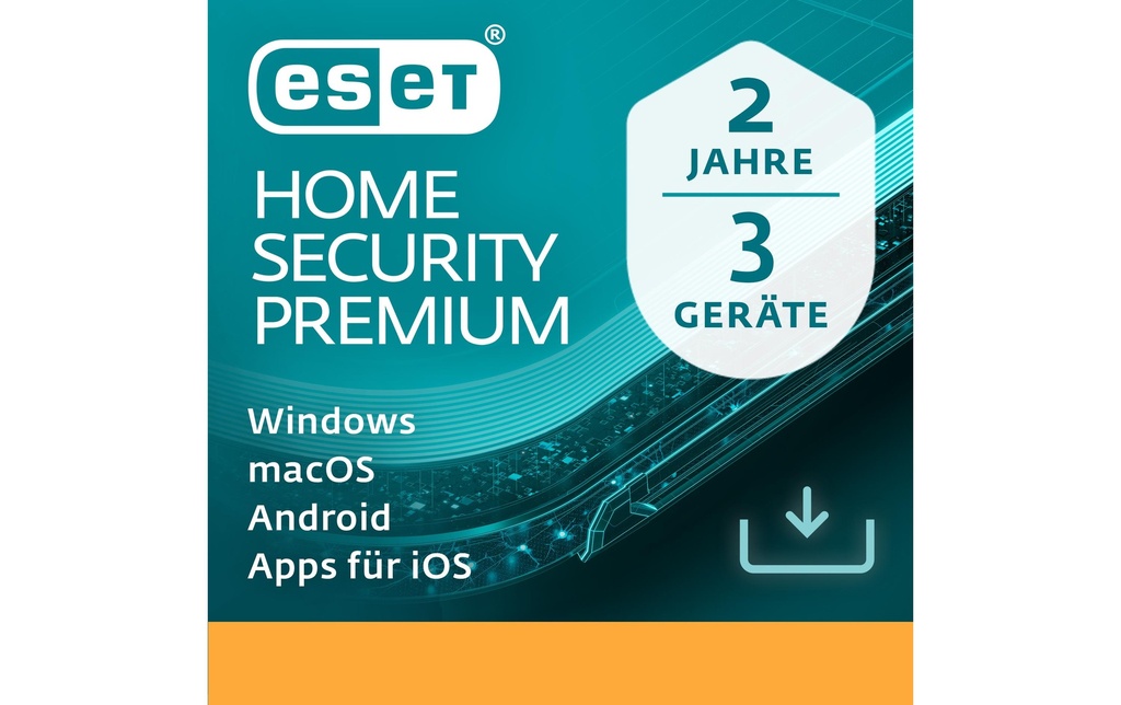 ESET HOME Security Premium Version complète, 3 Utilisateurs, 2 ans