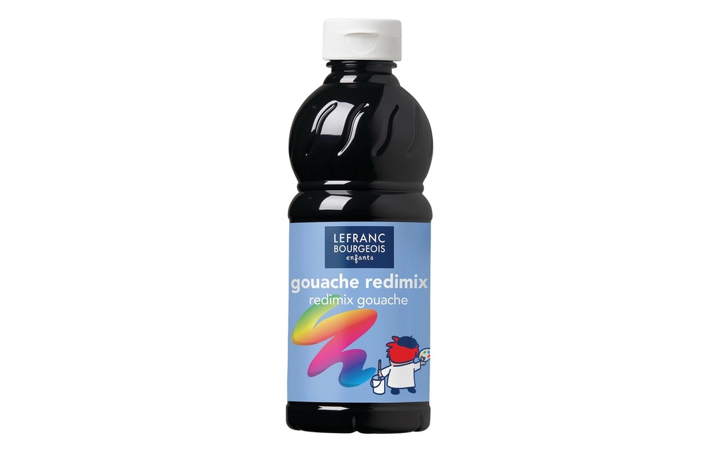 LEFRANC Peintures tempera Redimix 500 ml, Noir