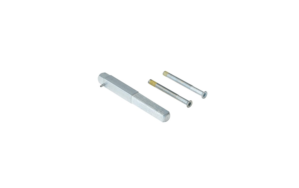 2N Poignée Fortis, tige avec vis, jeu de 9mm, 84 - 92mm