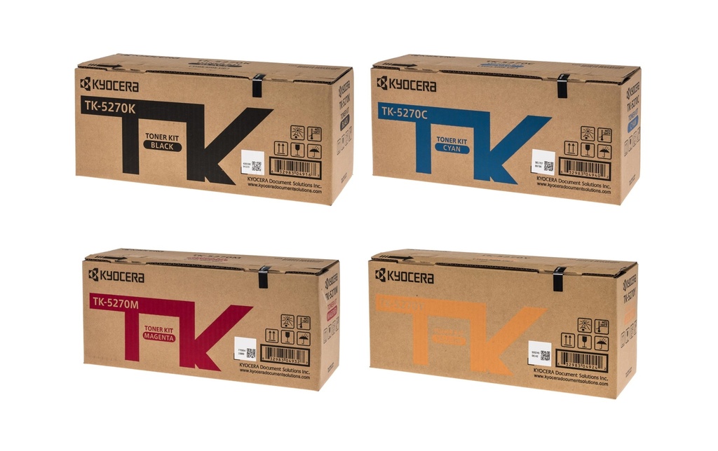 Kyocera Kits de toner TK-5270 Magenta/Yellow/noir/Cyan