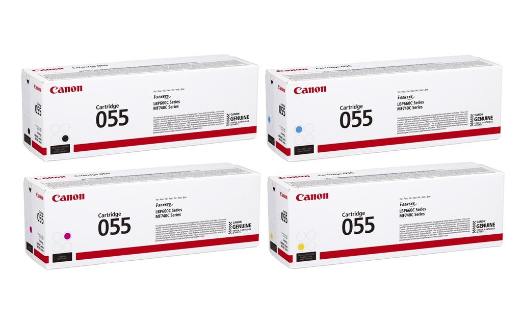 Canon Toner 055 Magenta/Yellow/noir/Cyan