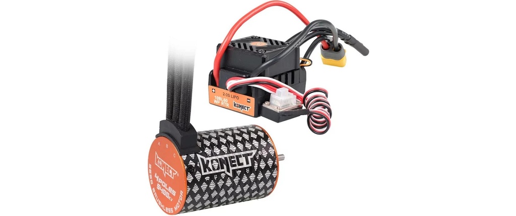 Konect Kits d’entraînement sans brosse 5400Kv 60Amp WP moteur 4P 3650SL
